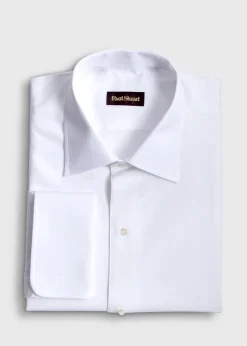 Piqué Bib Front Cotton Formal Shirt
