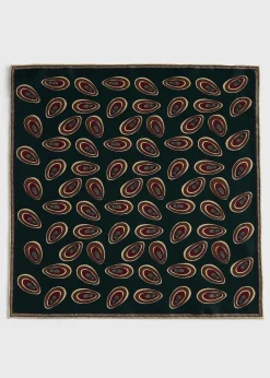 Printed Silk Deco Pocket Square