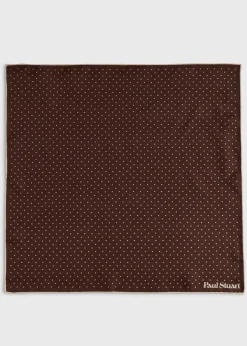 Printed Silk Dot Pocket Square