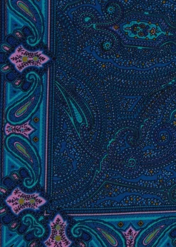 Printed Silk Paisley Pocket Square