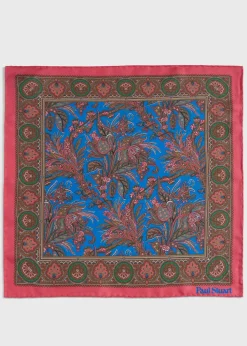 Printed Silk Paisley Pocket Square