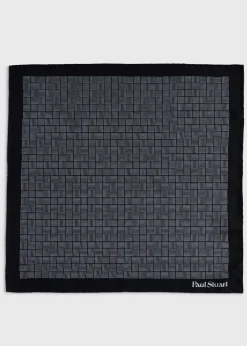 Printed Silk Parquet Pocket Square