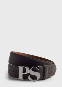 PS Nickel Logo Suede Belt