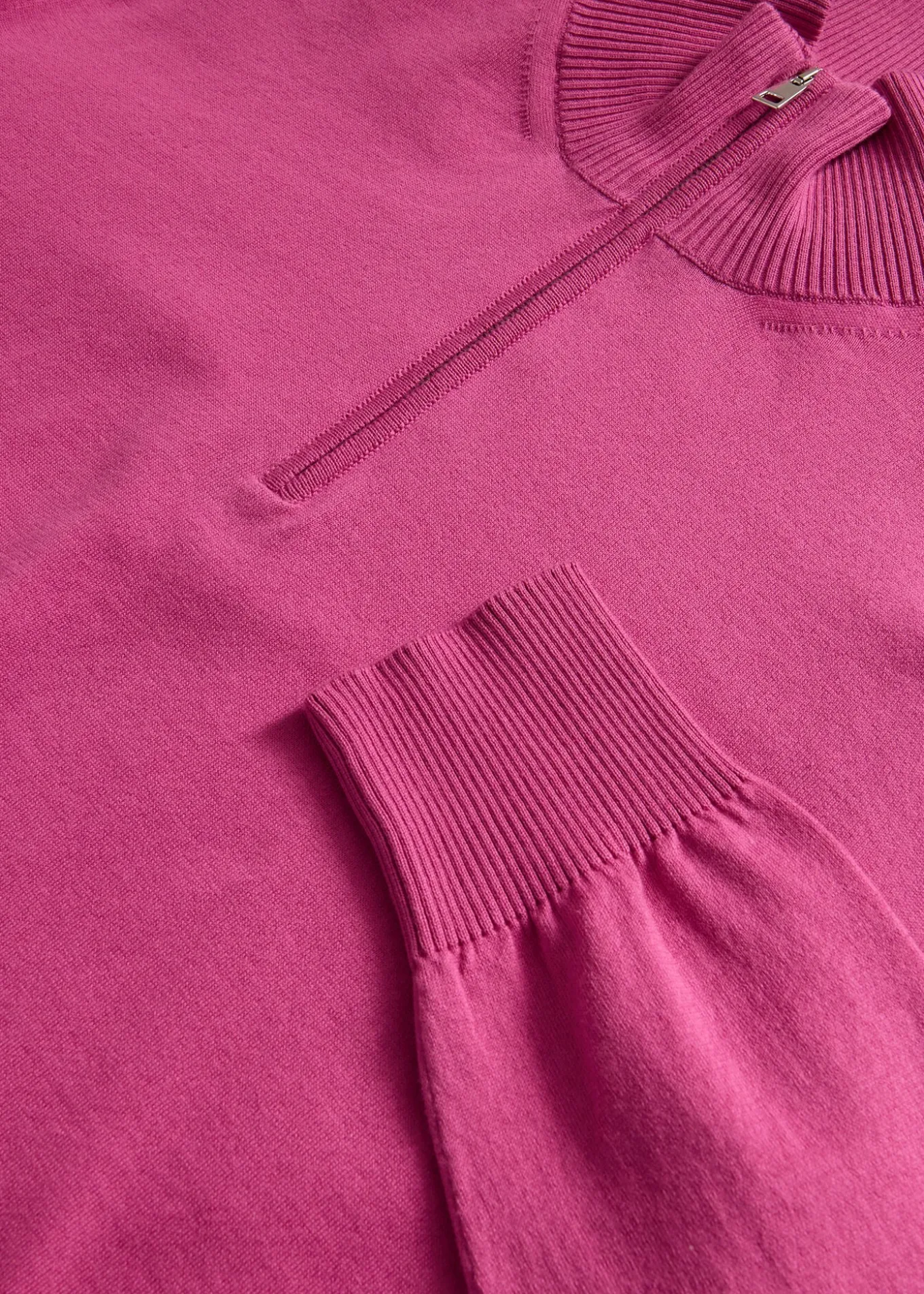Quarter Zip Cotton Sweater