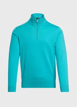 Quarter Zip Cotton Sweater