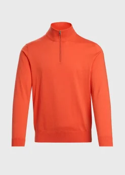 Quarter Zip Cotton Sweater