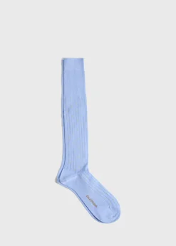 Ribbed Cotton Dot Dress Sock