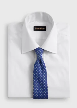 Silk Diamond Medallion Print Tie