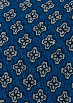 Silk Geometric Clover Tie