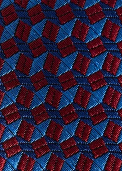 Silk Geometric Interlock Tie