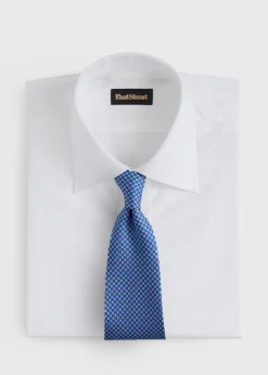Silk Micro Daisy Print Tie
