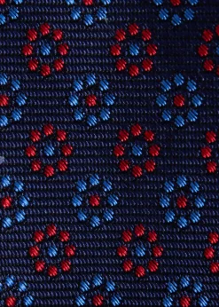 Silk Micro Floral Dot Tie