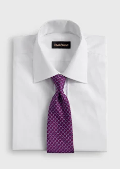 Silk Micro Square Print Tie