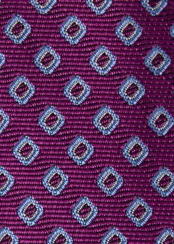 Silk Micro Square Print Tie