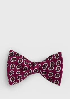 Silk Printed Pine Bow Tie