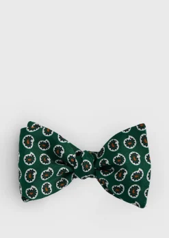 Silk Printed Pine Bow Tie