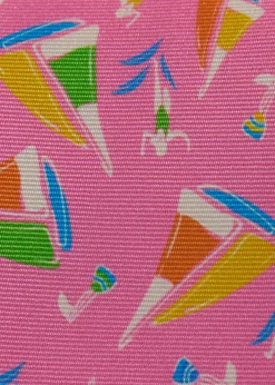 Silk Sailboat Print Tie