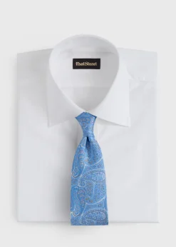 Silk Tonal Paisley Print Tie