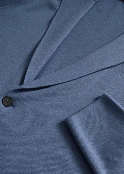 Single Breasted Knit Blazer