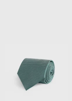 Solid Textured Woven Tie