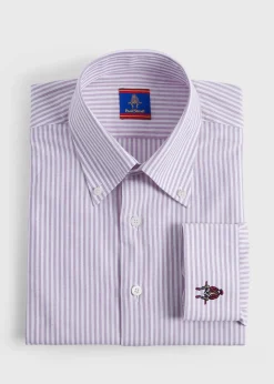 Striped Oxford Logo Sport Shirt