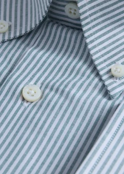 Stripe Oxford Logo Sport Shirt