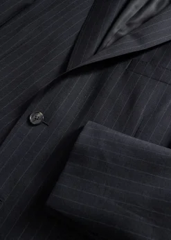 Super 130s Wool Stripe Paul Suit