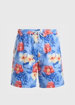 Tropical Print Swim Trunk