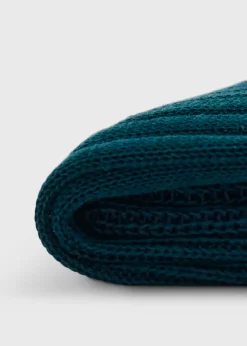 Two-Tone Ribbed Sock