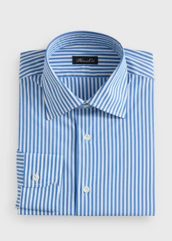 Two-Tone Stripe Dress Shirt