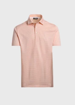 Two-Tone Stripe Performance Polo