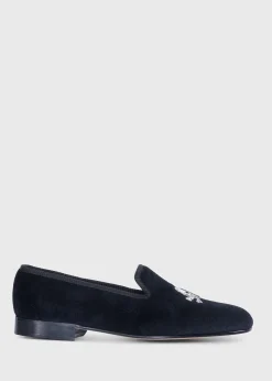 Tyler Velvet Skull Slip-on