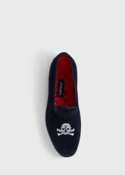 Tyler Velvet Skull Slip-on