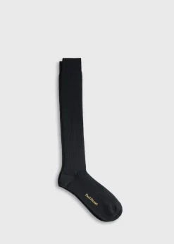 Wool & Cotton Shadow Stripe Sock
