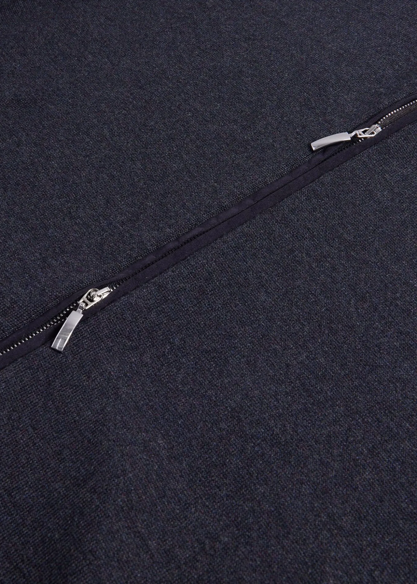 Wool Jersey Zip Cardigan