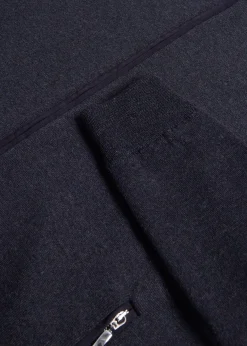 Wool Jersey Zip Cardigan