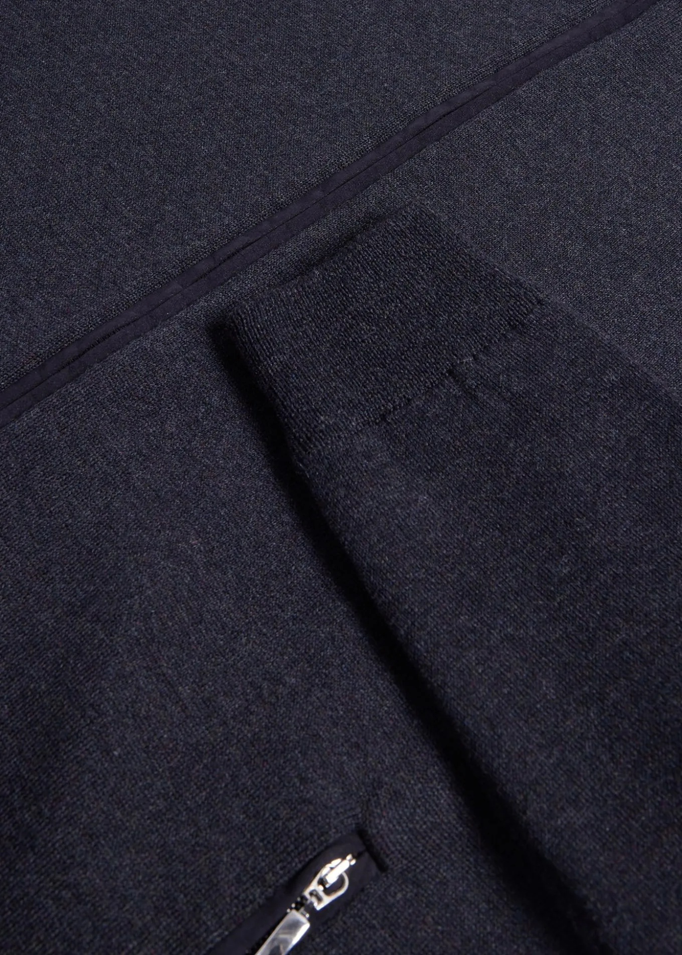 Wool Jersey Zip Cardigan