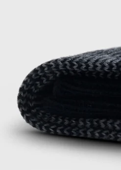 Wool Mini Two-ToneStripe Sock