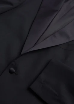 Wool Tuxedo with Satin Notch Lapel