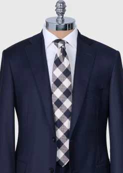 Woven Check Tie
