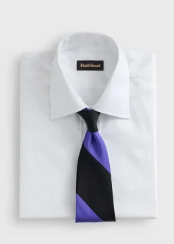 Woven Silk Block Stripe Tie
