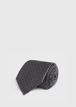 Woven Silk Circles Tie