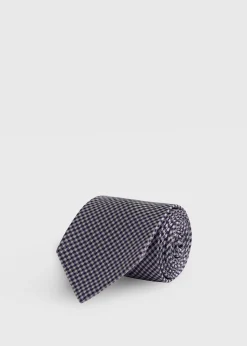 Woven Silk Houndstooth Tie