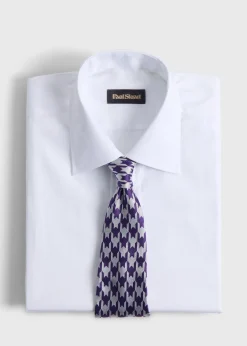 Woven Silk Houndstooth Tie