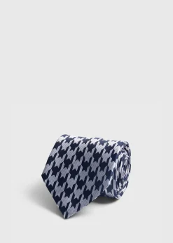 Woven Silk Houndstooth Tie