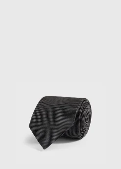 Woven Silk Micro Dot Tie