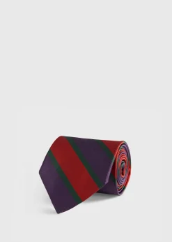 Woven Silk Multicolor Stripe Tie