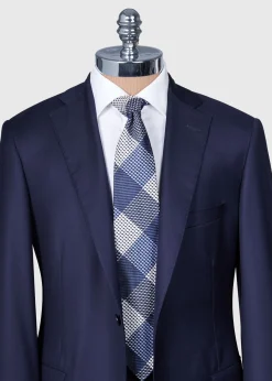 Woven Silk Patchwork Plaid Tie
