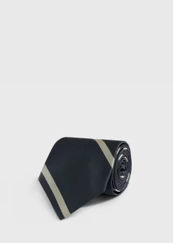 Woven Silk Regimental Stripe Tie